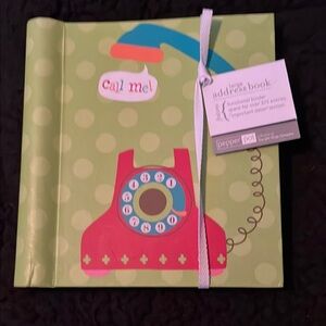 Colorful Address Book with Retro Phone Design